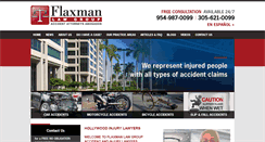 Desktop Screenshot of flaxmanlaw.com