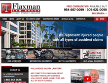 Tablet Screenshot of flaxmanlaw.com